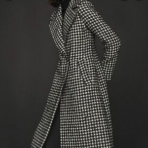 NWOT Reiss Celia Houndstooth Coat